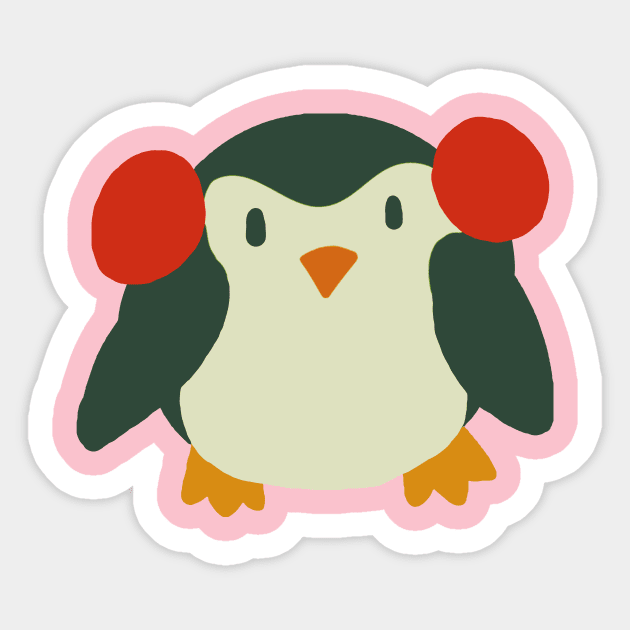 Cute Winter Penguin Sticker by saradaboru